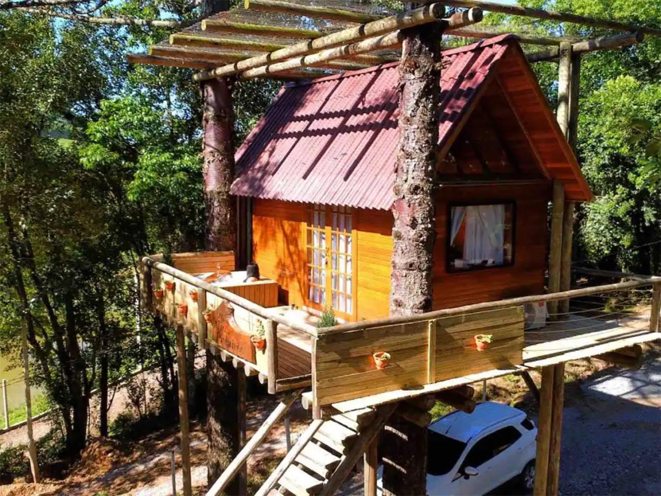 Casa Na Arvore Com Hidro, Piscina, Trilha, Cavalo Bento Gonçalves Eksteriør bilde